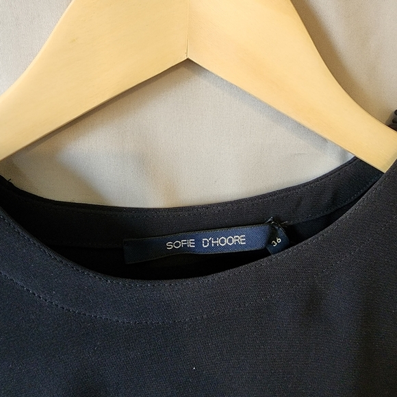 Sofie D'hoore Dress with Shoulder Cutout, Front Slit, New With Tags - Picture 4 of 6